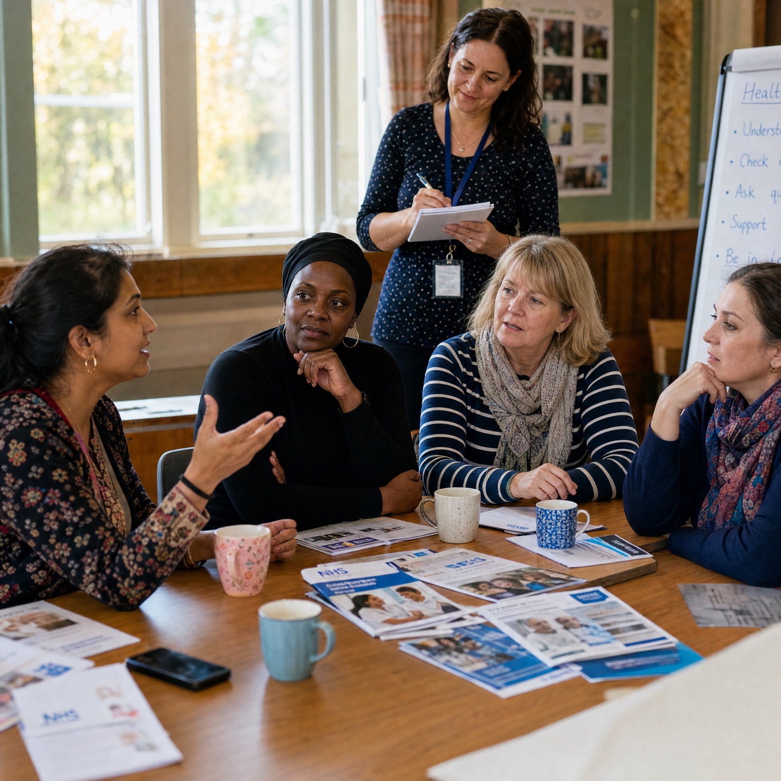 Parents and babies gathered in a warm community session in Forres
